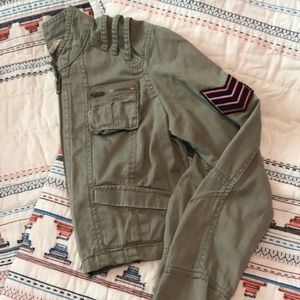 Cropped Hipster Army Jacket